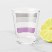 Asexual Flag Shotglas Schnapsglas (Rückseite)