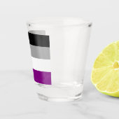 Asexual Flag Shotglas Schnapsglas (Rechts)