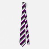 Asexual Flag Stripes Krawatte (Vorderseite)