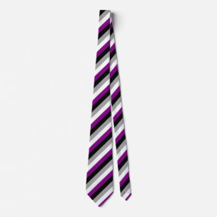 Asexual Flag Stripes  Krawatte