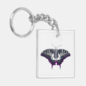 Asexual Flag Swallowtail Butterfly Schlüsselanhänger (Vorderseite links)