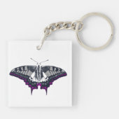 Asexual Flag Swallowtail Butterfly Schlüsselanhänger (Rückseite)
