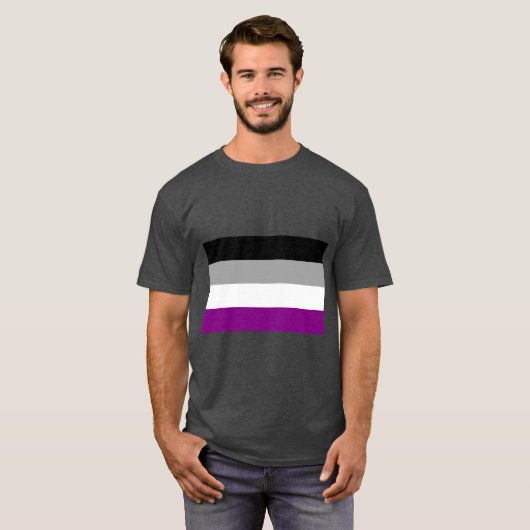 Asexual Flag T-Shirt (Vorne ganz)
