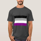Asexual Flag T-Shirt (Vorderseite)