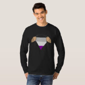 Asexual Flag T-Shirt (Vorne ganz)