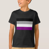 Asexual Flagge T-Shirt (Vorderseite)