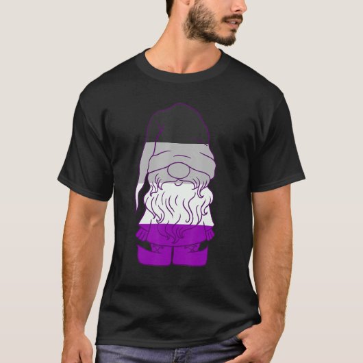 Asexual Gnome Ace Beanie Asexual Pride Lgbtqa Asex T-Shirt (Vorderseite)