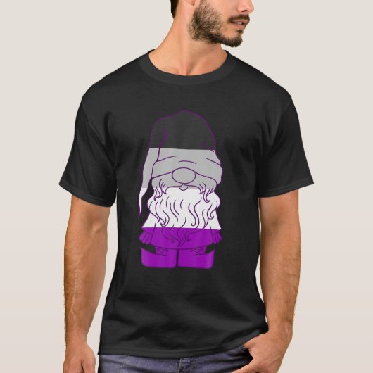 Asexual Gnome Ace Beanie Asexual Pride LGBTQA Asex T-Shirt (Vorderseite)
