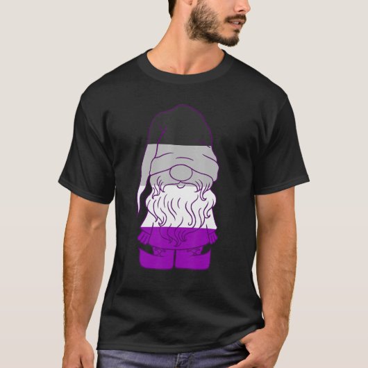 Asexual Gnome Ace Beanie Asexual Pride Lgbtqa Asex T-Shirt (Vorderseite)