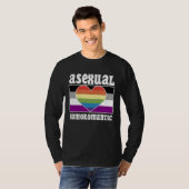 Asexual Homoromantic Pride Flag Cute  Ace Aestheti T-Shirt (Vorne ganz)