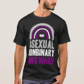 Asexual Nonbinary Awkward Asexual Pride Bohemian R T-Shirt (Vorderseite)