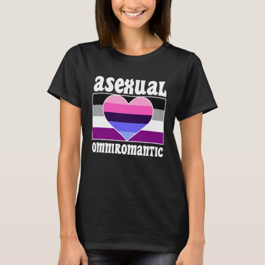 Asexual Omniromantic Pride Flag Cute  Ace Aestheti T-Shirt (Vorderseite)