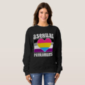 Asexual Panromantic Pride Flag Cute Ace Aesthetic Sweatshirt (Vorne ganz)