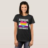 Asexual Panromantic Pride Flag Cute  Ace Aesthetic T-Shirt (Vorne ganz)