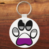 Asexual Pawprint Schlüsselanhänger (Vorderseite)