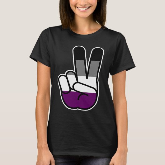 Asexual Peace Symbol T-Shirt (Vorderseite)