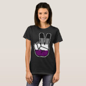Asexual Peace Symbol T-Shirt (Vorne ganz)