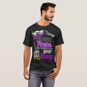 Asexual Pirate Hintern Funny Prilag LGBTQ Funny T-Shirt (Vorne ganz)