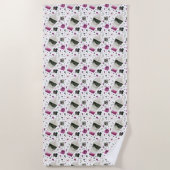 Asexual Pride Beach Blanket Strandtuch (Vorderseite)