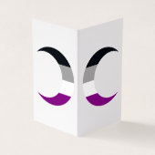 Asexual Pride Crescent Moons Greeting Card Visitenkarten (Vorderseite)