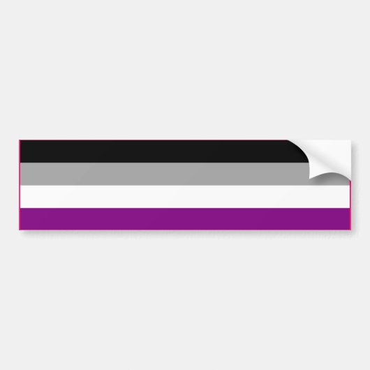 ASEXUAL PRIDE FLAG BAR AUTOAUFKLEBER (Vorne)