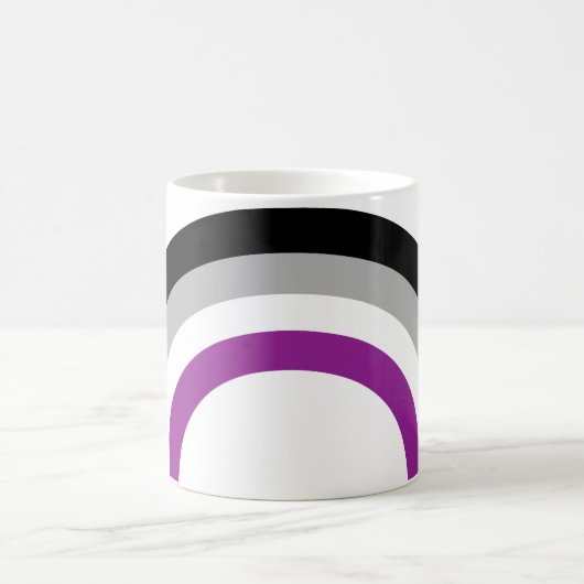 Asexual Pride Flag Rainbow Monogram Coffee Mug Kaffeetasse (Mittel)