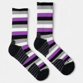 Asexual PRIDE Flag Socks Socken (Rechts)