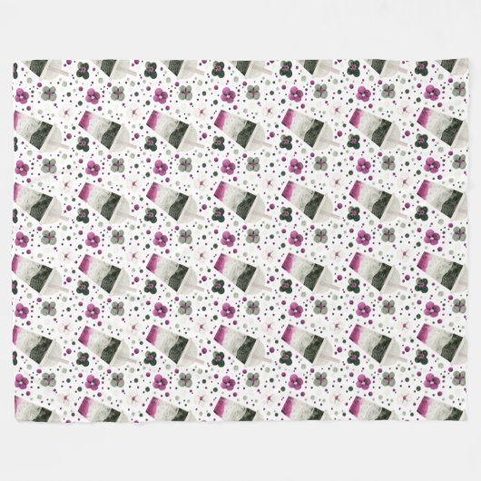 Asexual Pride Fleece Blanket (Vorderseite (Horizontal))