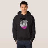 Asexual Pride Heart Flag Hoodie (Vorne ganz)
