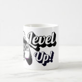 Asexual Pride Level Up Tiger Paw Controller Mug Kaffeetasse (Mittel)