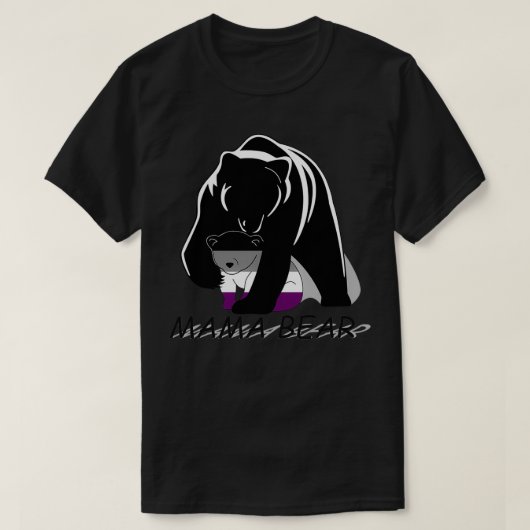 Asexual Pride Mama Bear T-Shirt (Design vorne)