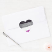 Asexual Pride Paint Herz-Aufkleber (Umschlag)