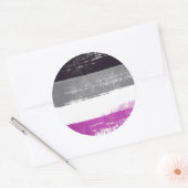 Asexual Pride Paint Runder Aufkleber (Umschlag)