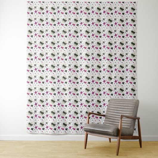 Asexual Pride Tapestry Wandteppich (Beispiel)