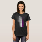 Asexual Pride US American Flag Liebe gewinnt LGBT T-Shirt (Vorne ganz)