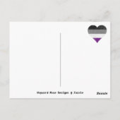 Asexual Prilag Flag {{ Ace | Demi | Grau }}} Postkarte (Rückseite)