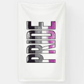 Asexual Stolz Word Banner (Vertikal)