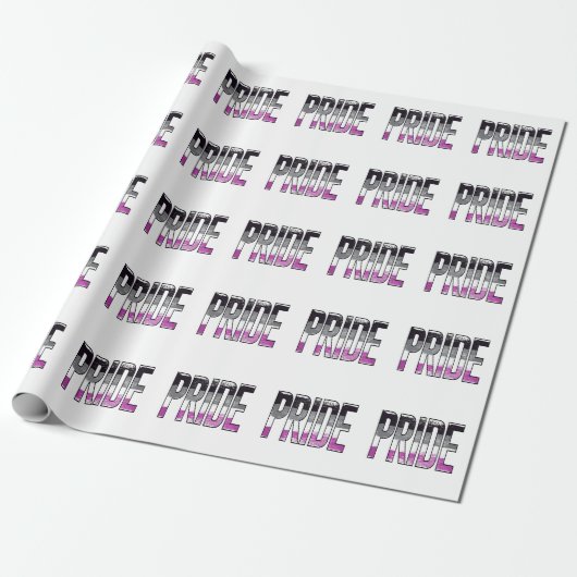 Asexual Stolz Word Geschenkpapier (Ungerollt)