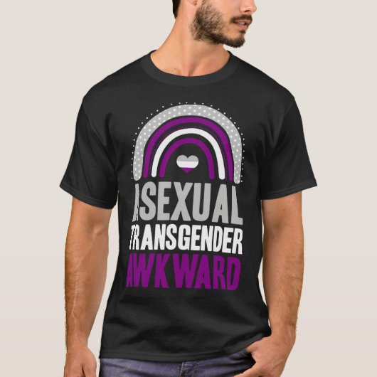 Asexual Transgender Awkward Asexual Pride Bohemian T-Shirt (Vorderseite)
