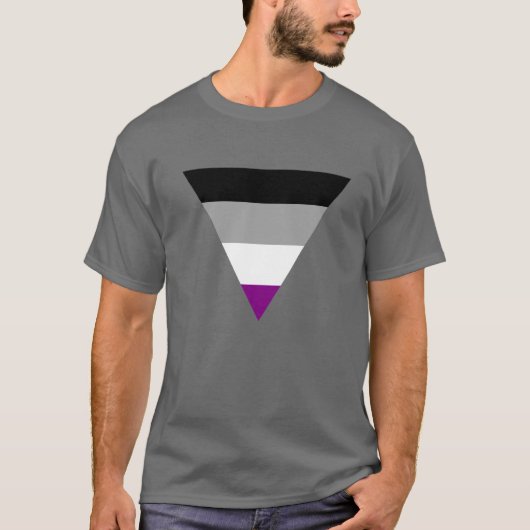 Asexual Triangle Pride T - Shirt (Vorderseite)