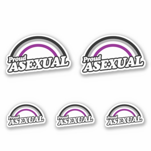 asexual und stolz aufkleber (Vorderseite)