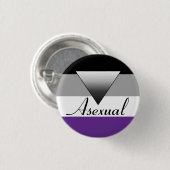 Asexuale Flagge u. Triange Abzeichen-Button Button (Vorne & Hinten)