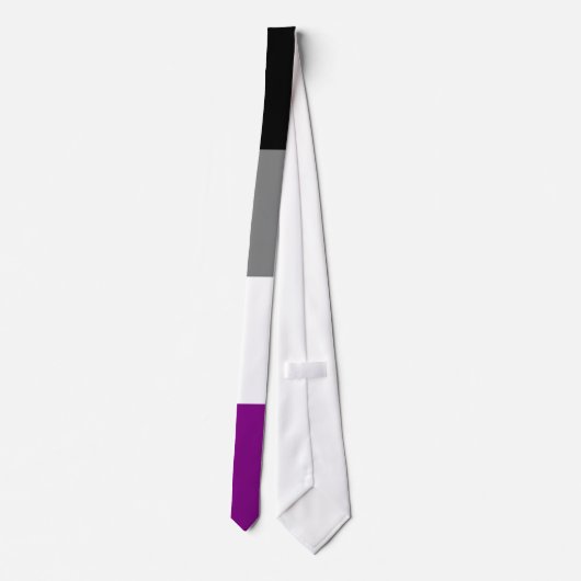 Asexuale Flaggen-Krawatte Krawatte (Rückseite)