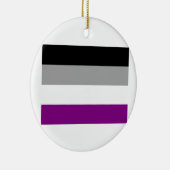 ASEXUALE FLAGGEN-VORLAGE KERAMIKORNAMENT (Rechts)
