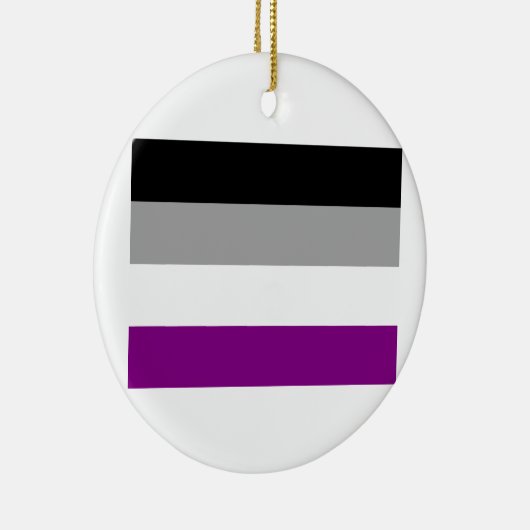 ASEXUALE FLAGGEN-VORLAGE KERAMIKORNAMENT (Rechts)