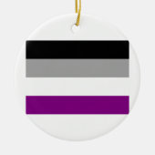ASEXUALE FLAGGEN-VORLAGE KERAMIKORNAMENT (Vorne)