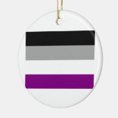 ASEXUALE FLAGGEN-VORLAGE KERAMIKORNAMENT (Links)