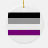 ASEXUALE FLAGGEN-VORLAGE KERAMIKORNAMENT (Hinten)