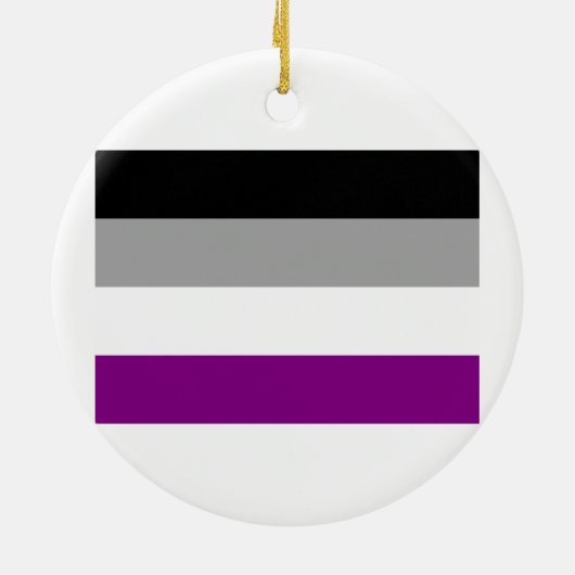 ASEXUALE FLAGGEN-VORLAGE KERAMIKORNAMENT (Hinten)