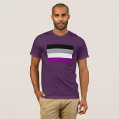 ASEXUALE FLAGGEN-VORLAGE T-Shirt (Vorne ganz)